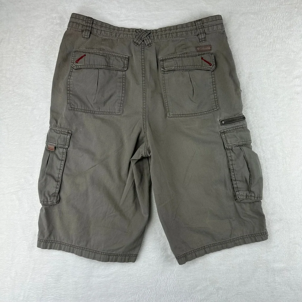 Columbia Cargo Shorts Mens‎ 32 Grey Gorpcore Hiking Outdoor Utility Cotton